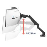 Ergotron - HX Series HX ARM WITH VERY HEAVY DUTY PIVOT DESK 144,8 cm (57") Escritorio Negro