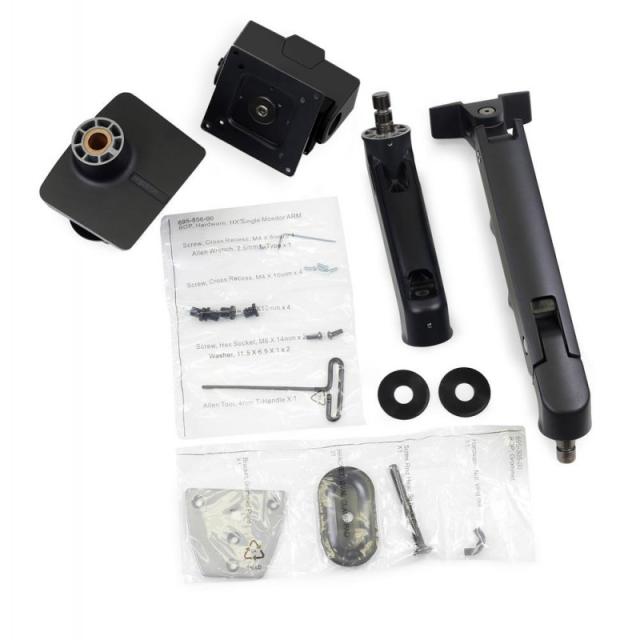 Ergotron - HX Series HX ARM WITH VERY HEAVY DUTY PIVOT DESK 144,8 cm (57") Escritorio Negro