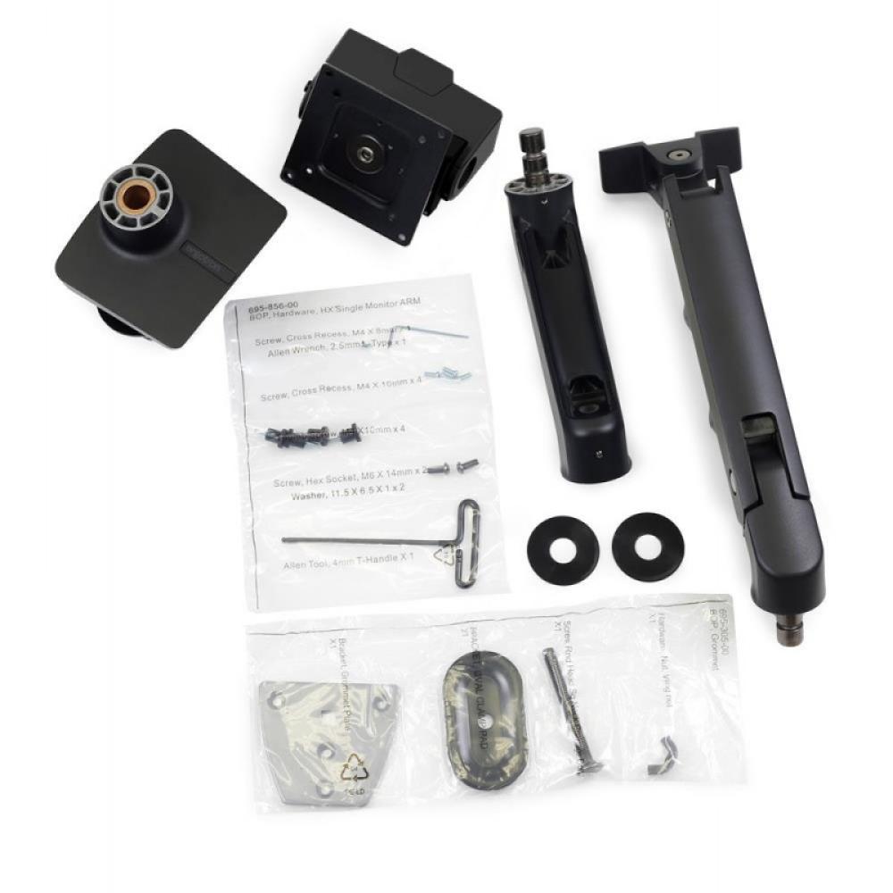 Ergotron - HX Series HX ARM WITH VERY HEAVY DUTY PIVOT DESK 144,8 cm (57") Escritorio Negro