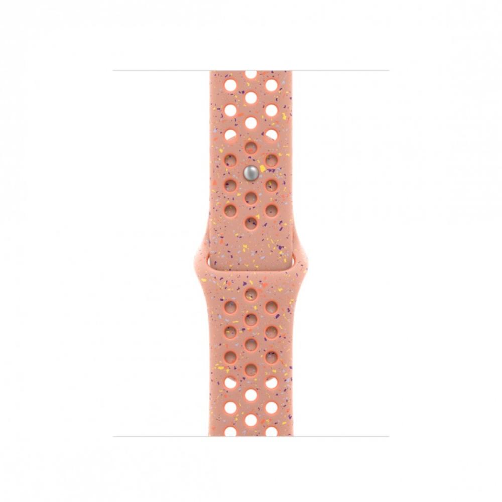 Apple - MGAQ4ZM/A Accesorios para dispositivos vestibles inteligentes Grupo de rock Rosa Aluminio, Fluoroelastómero