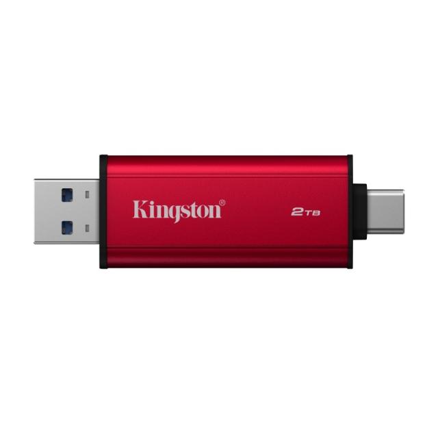 Kingston Technology - 2TB Dual USB-A/C Portable SSD, Up to 1050MB/s USB 3.2 Gen 2