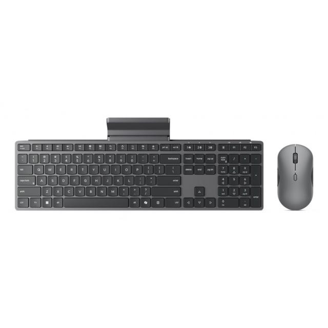 Lenovo - GX31S04978 teclado Ratón incluido Oficina RF Wireless + Bluetooth Español Gris