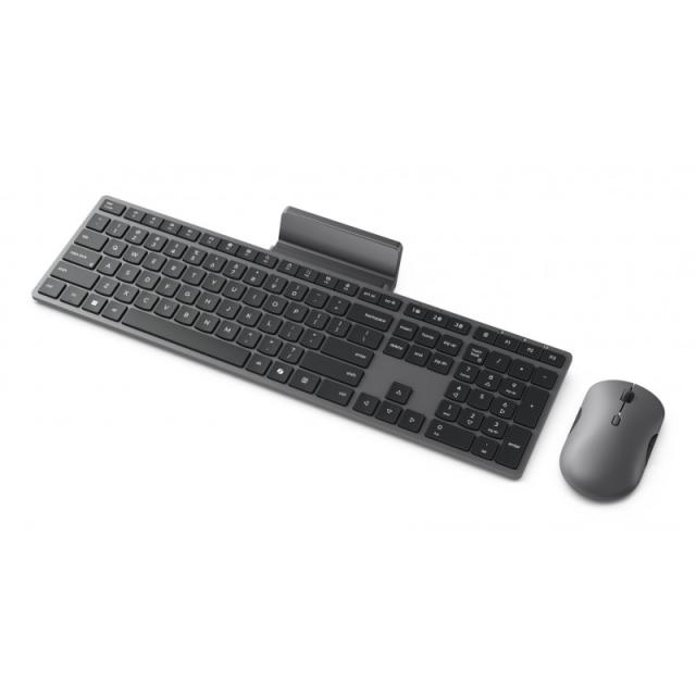 Lenovo - GX31S04978 teclado Ratón incluido Oficina RF Wireless + Bluetooth Español Gris