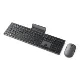 Lenovo - GX31S04978 teclado Ratón incluido Oficina RF Wireless + Bluetooth Español Gris