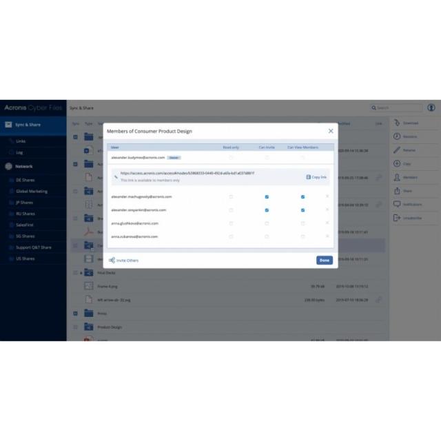 Acronis - Cyber Files Cloud Advanced 1 licencia(s) Licencia - SR2AMSENS