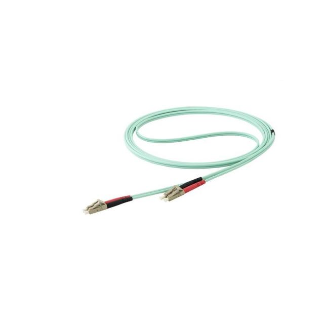 StarTech.com - Cable de 1m de Fibra Óptica Multimodo LC/UPC a LC/UPC OM4 - 50/125µm - Fibra LOMMF/VCSEL - Redes de - 450FBLCLC15