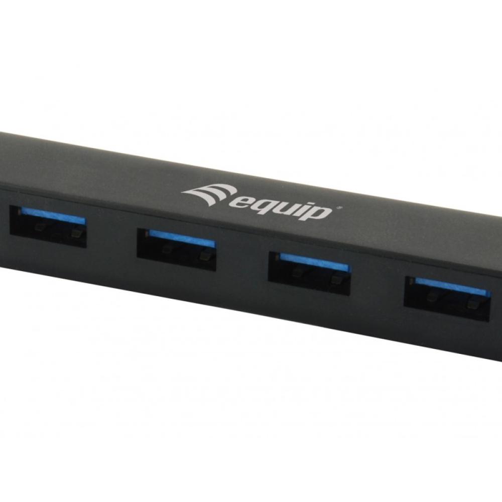 Equip - 128954 hub de interfaz USB 3.2 Gen 1 (3.1 Gen 1) Type-C 5000 Mbit/s Negro