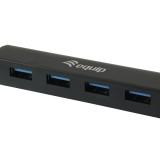 Equip - 128953 hub de interfaz USB 3.2 Gen 1 (3.1 Gen 1) Type-A 5000 Mbit/s Negro