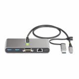 StarTech.com - Hub Ladrón USB-C de 2 Puertos USB-A de 5Gbps con Red RJ45 Ethernet Gigabit y Puerto Serie DB9 RS232 FTDI - Concen