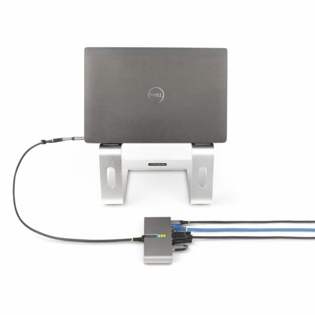 StarTech.com - Hub Ladrón USB-C de 2 Puertos USB-A de 5Gbps con Red RJ45 Ethernet Gigabit y Puerto Serie DB9 RS232 FTDI - Concen