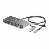 StarTech.com - Hub Ladrón USB-C de 2 Puertos USB-A de 5Gbps con Red RJ45 Ethernet Gigabit y Puerto Serie DB9 RS232 FTDI - Concen