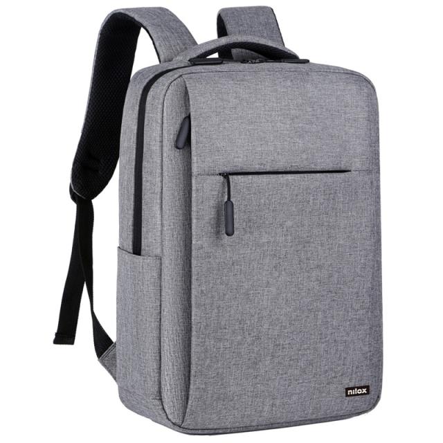Nilox - Mochila Professional Para Portátil De Hasta 15.6" - Gris