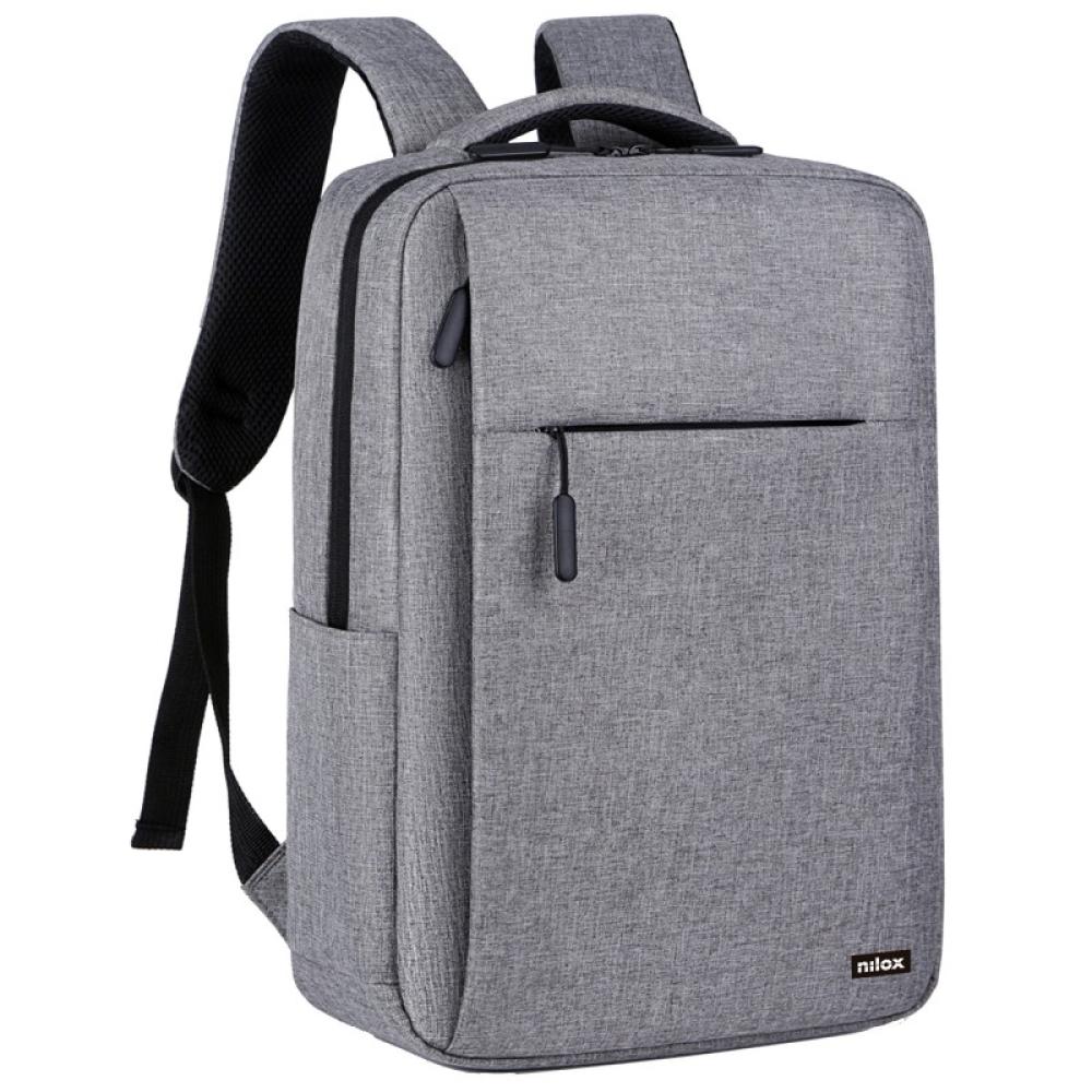 Nilox - Mochila Professional Para Portátil De Hasta 15.6" - Gris