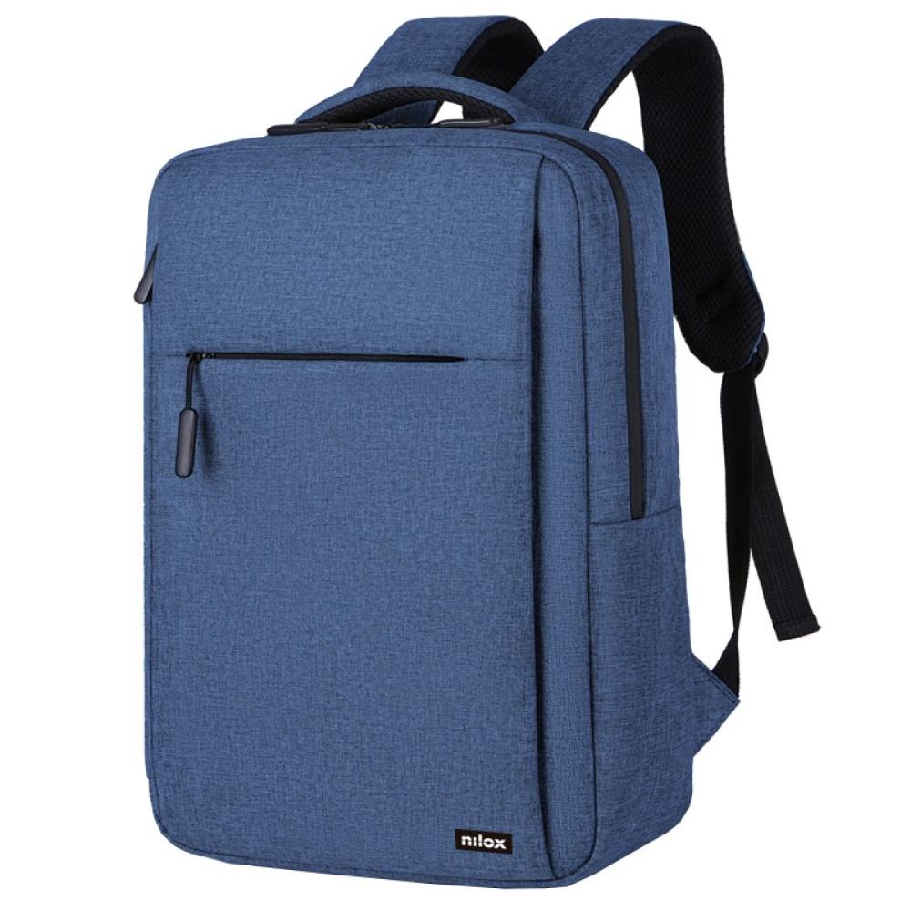 Nilox - Mochila Professional Para Portátil De Hasta 15.6" - Azul