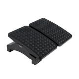 TooQ - Reposapiés Ajustable en Altura e Inclinación, Negro - TQFR0604-B