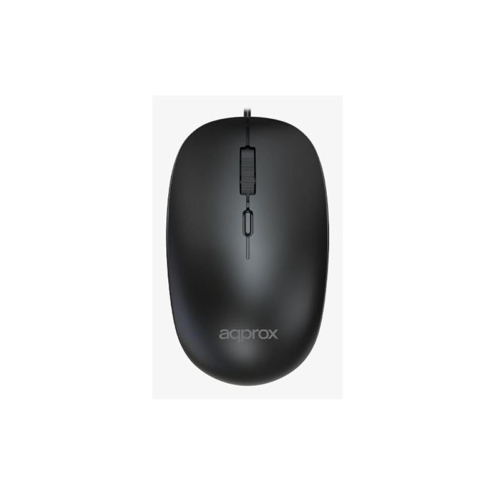 Approx - APPXM100 ratón Hogar Ambidextro USB tipo A Óptico 1600 DPI