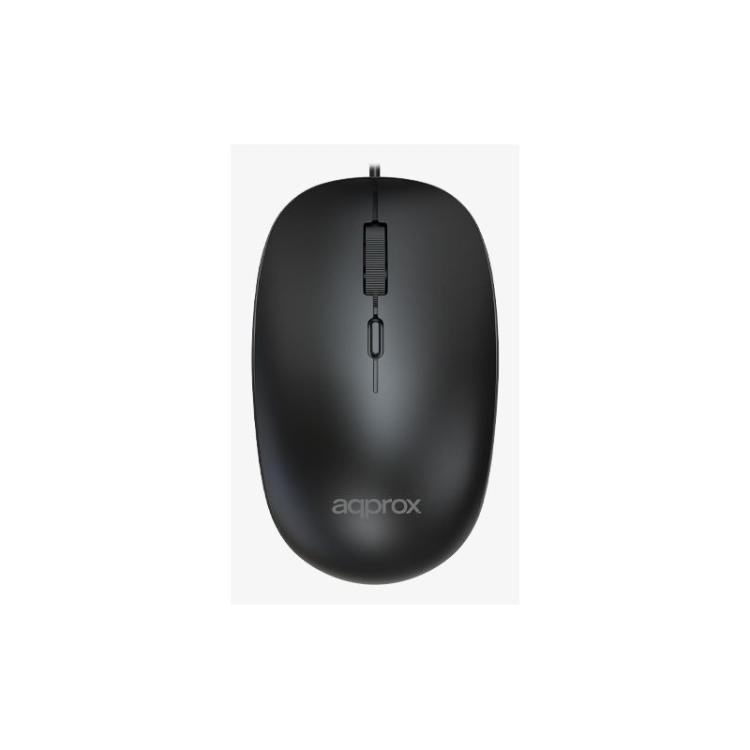 Approx - APPXM100 ratón Hogar Ambidextro USB tipo A Óptico 1600 DPI