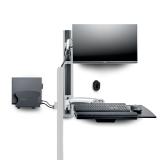 StarTech.com - Estación de Trabajo Soporte de Pared para Monitor VESA de 27 Pulgadas (10kg) con Bracket para CPU / Ordenador y B