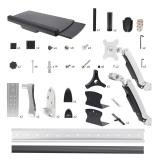 StarTech.com - Estación de Trabajo Soporte de Pared para Monitor VESA de 27 Pulgadas (10kg) con Bracket para CPU / Ordenador y B