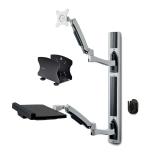 StarTech.com - Estación de Trabajo Soporte de Pared para Monitor VESA de 27 Pulgadas (10kg) con Bracket para CPU / Ordenador y B