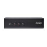 StarTech.com - Switch Conmutador KVM de 4 Puertos y 2 Monitores DisplayPort - 4K 60Hz - Hub Ladrón 2 Puertos USB 5Gbps - 2x USB
