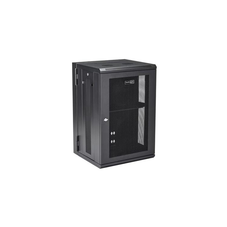 StarTech.com - Armario Rack de Pared para Servidores 18U 19" 4 Columnas y Estante 1U - Rack de Servidores de Montaje en Pared co