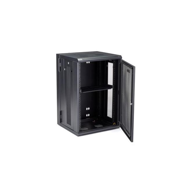 StarTech.com - Armario Rack de Pared para Servidores 18U 19" 4 Columnas y Estante 1U - Rack de Servidores de Montaje en Pared co