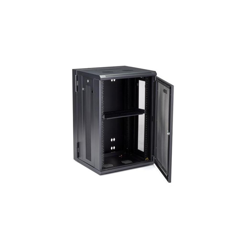 StarTech.com - Armario Rack de Pared para Servidores 18U 19" 4 Columnas y Estante 1U - Rack de Servidores de Montaje en Pared co