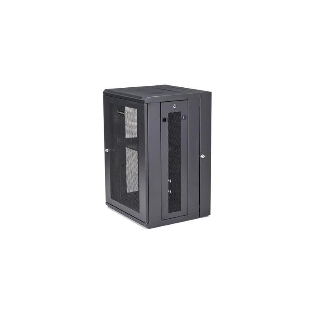 StarTech.com - Armario Rack de Pared para Servidores 18U 19" 4 Columnas y Estante 1U - Rack de Servidores de Montaje en Pared co