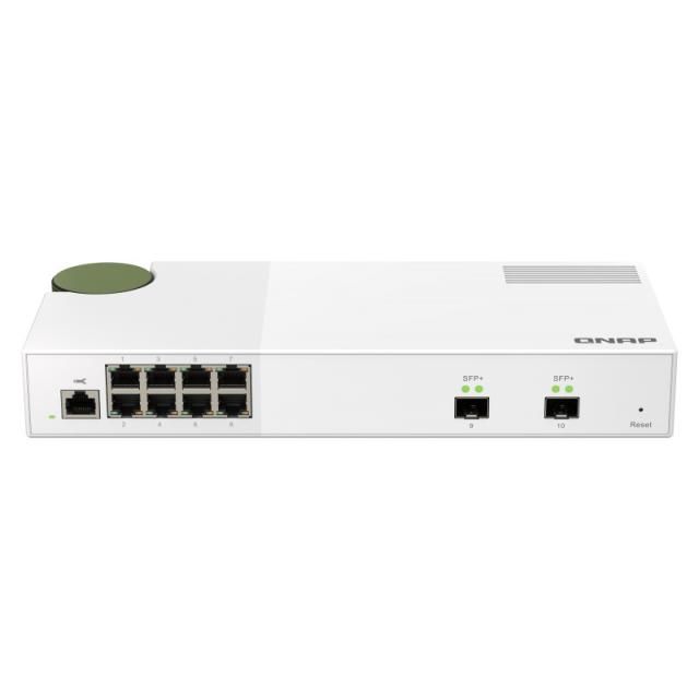 QNAP - QSW-M2108-2S switch Gestionado L2 2.5G Ethernet (100/1000/2500) Gris