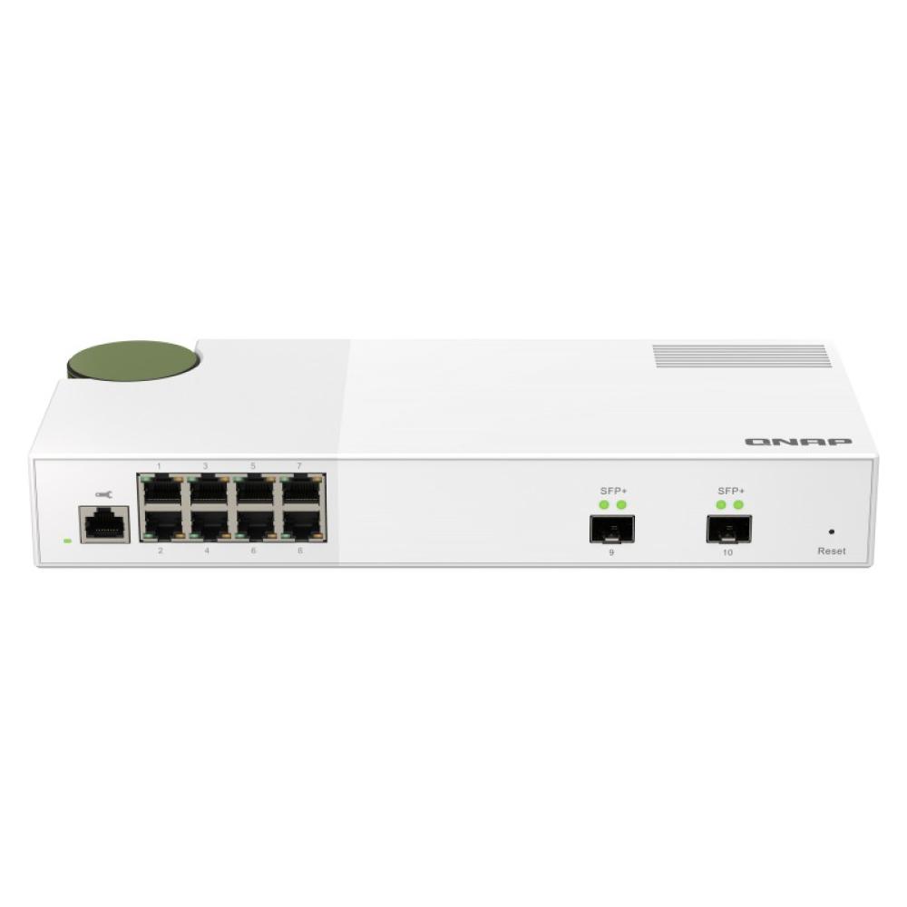 QNAP - QSW-M2108-2S switch Gestionado L2 2.5G Ethernet (100/1000/2500) Gris