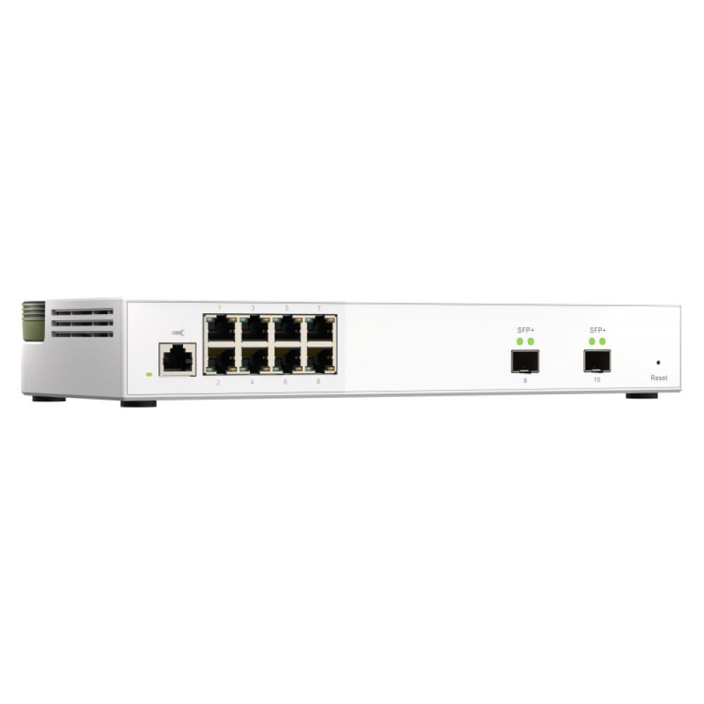 QNAP - QSW-M2108-2S switch Gestionado L2 2.5G Ethernet (100/1000/2500) Gris