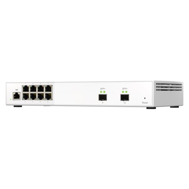 QNAP - QSW-M2108-2S switch Gestionado L2 2.5G Ethernet (100/1000/2500) Gris