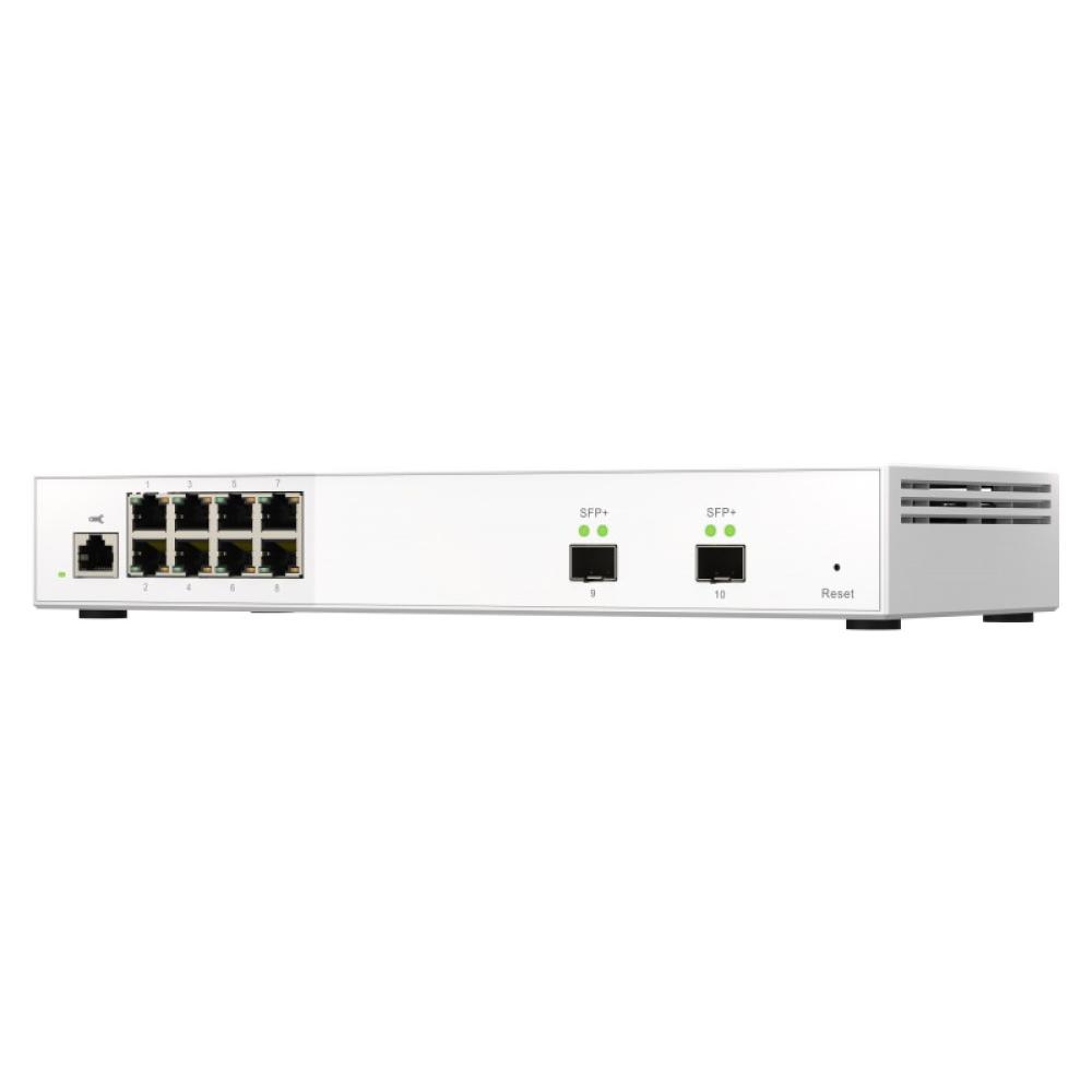 QNAP - QSW-M2108-2S switch Gestionado L2 2.5G Ethernet (100/1000/2500) Gris