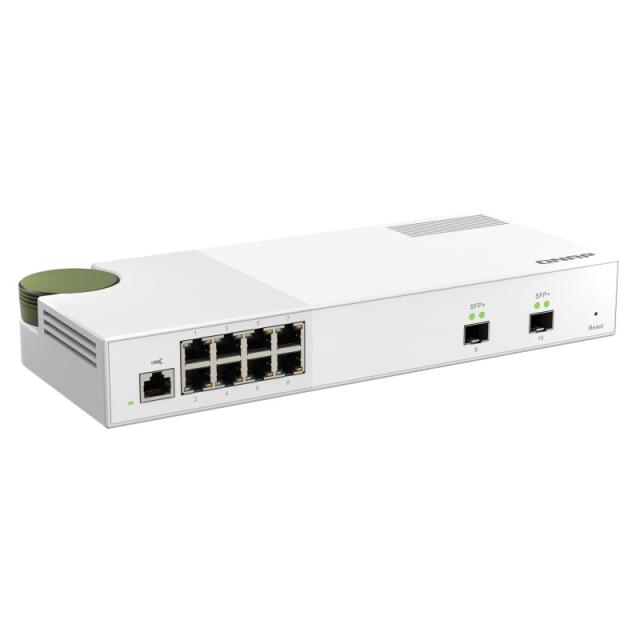 QNAP - QSW-M2108-2S switch Gestionado L2 2.5G Ethernet (100/1000/2500) Gris
