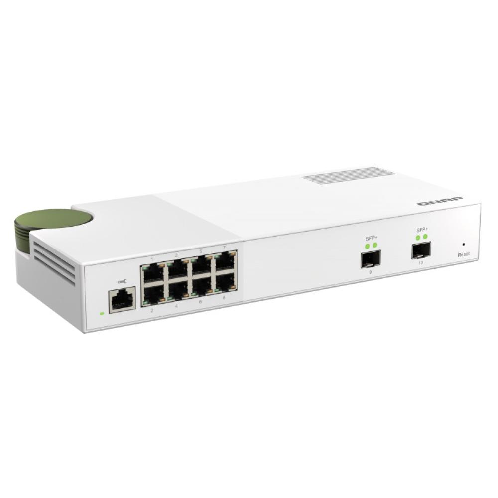 QNAP - QSW-M2108-2S switch Gestionado L2 2.5G Ethernet (100/1000/2500) Gris