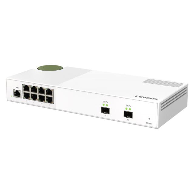 QNAP - QSW-M2108-2S switch Gestionado L2 2.5G Ethernet (100/1000/2500) Gris