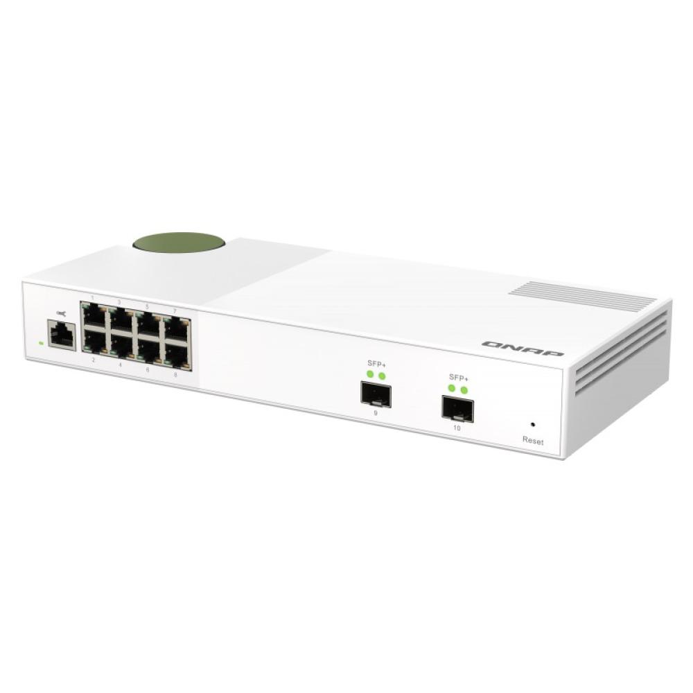 QNAP - QSW-M2108-2S switch Gestionado L2 2.5G Ethernet (100/1000/2500) Gris