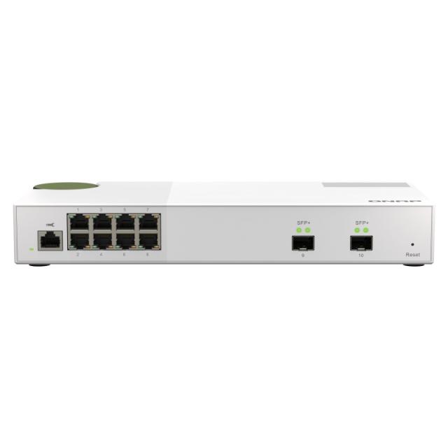 QNAP - QSW-M2108-2S switch Gestionado L2 2.5G Ethernet (100/1000/2500) Gris