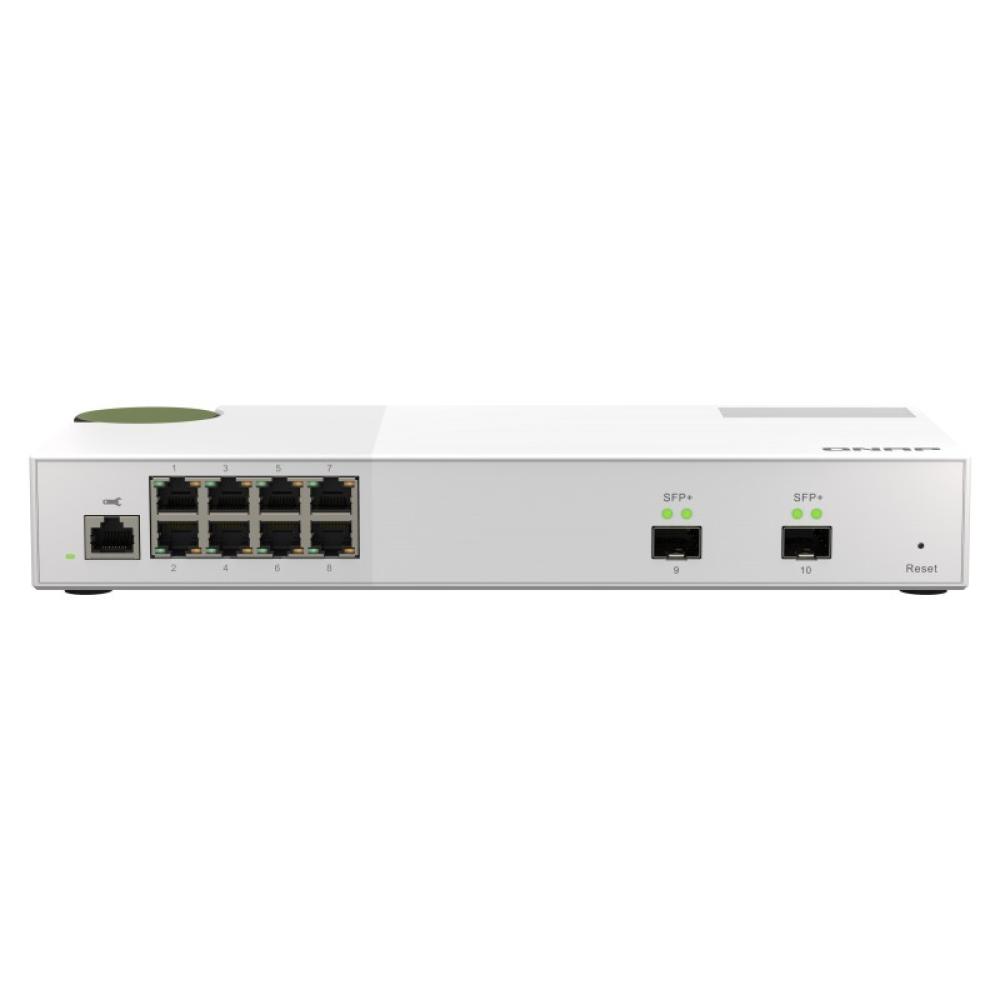 QNAP - QSW-M2108-2S switch Gestionado L2 2.5G Ethernet (100/1000/2500) Gris