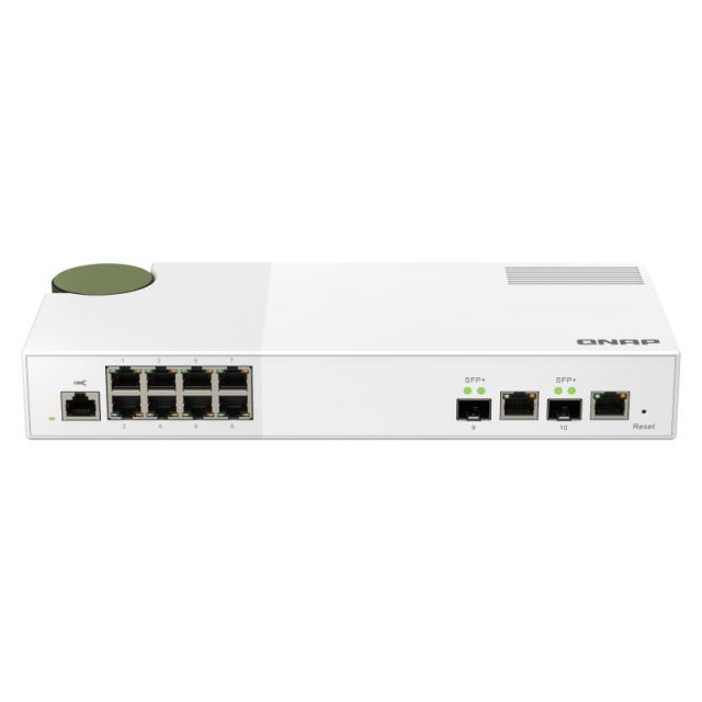 QNAP - QSW-M2108R-2C switch Gestionado L2 2.5G Ethernet (100/1000/2500) Energía sobre Ethernet (PoE) Negro