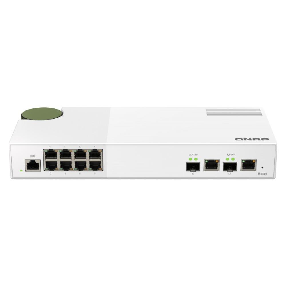 QNAP - QSW-M2108R-2C switch Gestionado L2 2.5G Ethernet (100/1000/2500) Energía sobre Ethernet (PoE) Negro