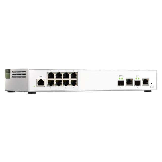 QNAP - QSW-M2108R-2C switch Gestionado L2 2.5G Ethernet (100/1000/2500) Energía sobre Ethernet (PoE) Negro