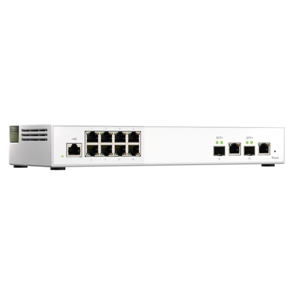 QNAP - QSW-M2108R-2C switch Gestionado L2 2.5G Ethernet (100/1000/2500) Energía sobre Ethernet (PoE) Negro