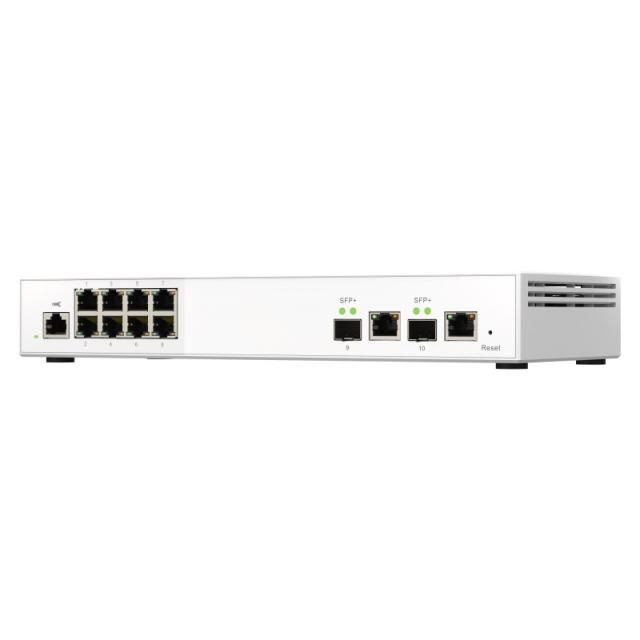 QNAP - QSW-M2108R-2C switch Gestionado L2 2.5G Ethernet (100/1000/2500) Energía sobre Ethernet (PoE) Negro