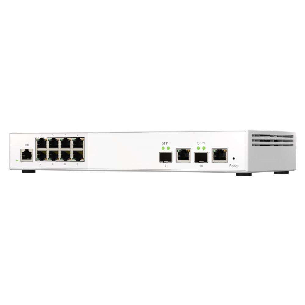 QNAP - QSW-M2108R-2C switch Gestionado L2 2.5G Ethernet (100/1000/2500) Energía sobre Ethernet (PoE) Negro