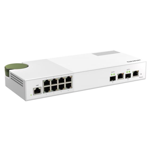 QNAP - QSW-M2108R-2C switch Gestionado L2 2.5G Ethernet (100/1000/2500) Energía sobre Ethernet (PoE) Negro
