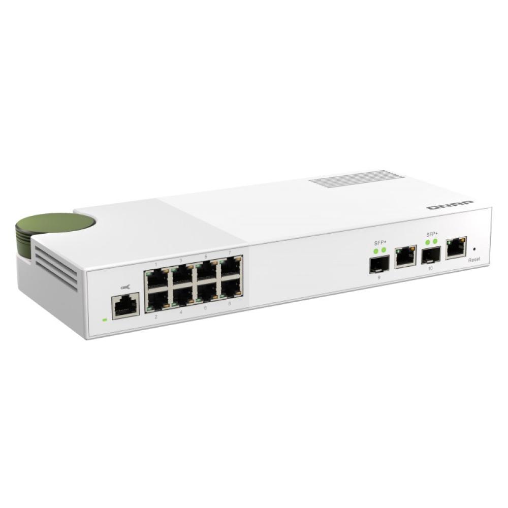 QNAP - QSW-M2108R-2C switch Gestionado L2 2.5G Ethernet (100/1000/2500) Energía sobre Ethernet (PoE) Negro