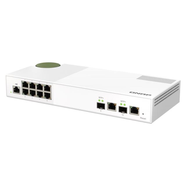 QNAP - QSW-M2108R-2C switch Gestionado L2 2.5G Ethernet (100/1000/2500) Energía sobre Ethernet (PoE) Negro