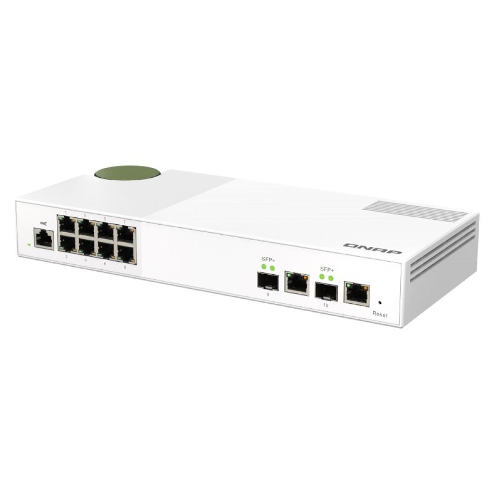 QNAP - QSW-M2108R-2C switch Gestionado L2 2.5G Ethernet (100/1000/2500) Energía sobre Ethernet (PoE) Negro